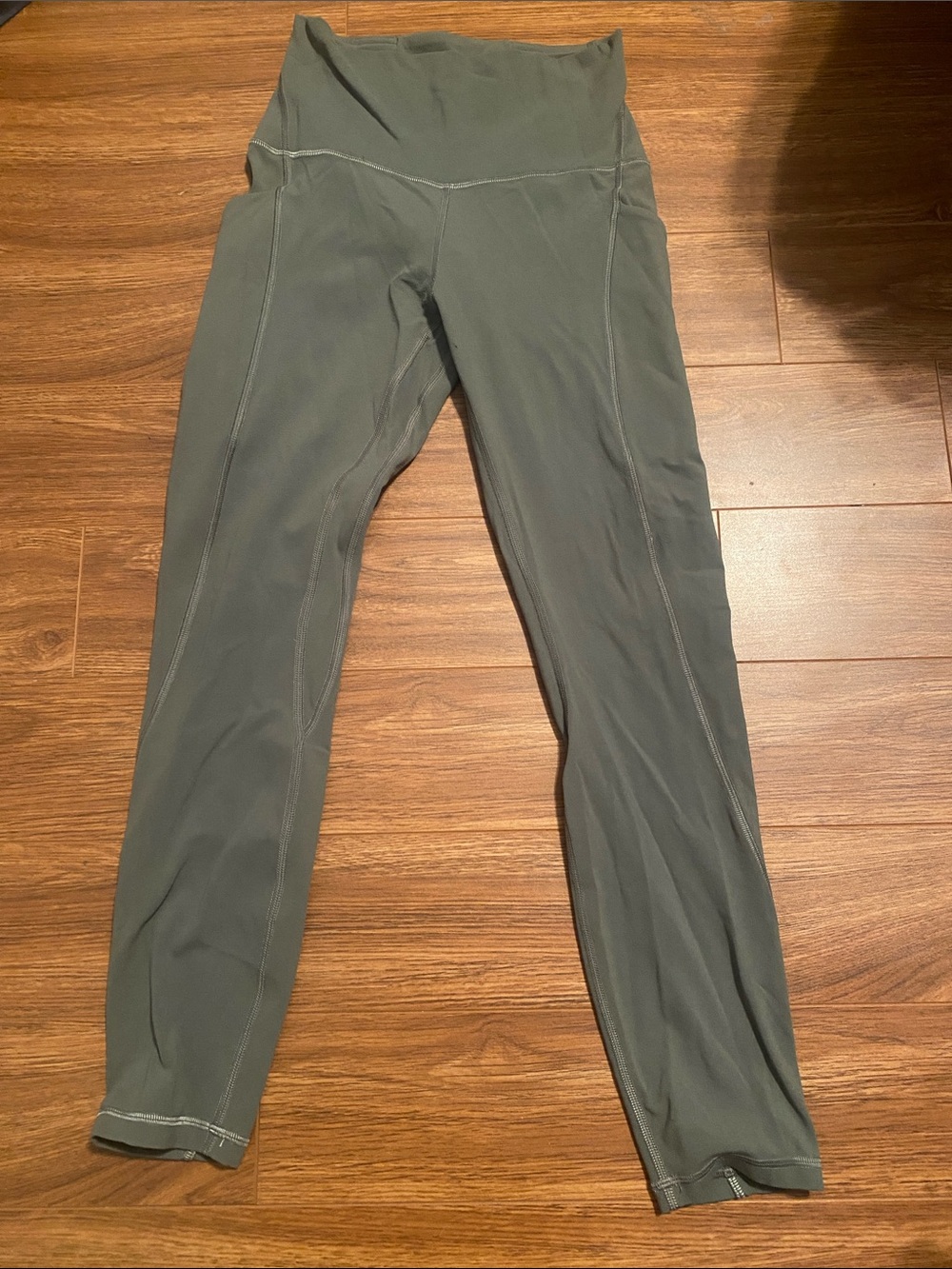 Olive green Lululemon leggings